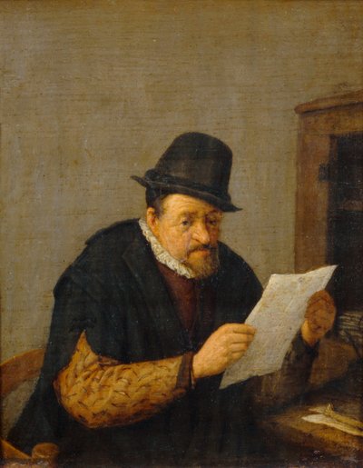 Czytanie ... autorstwa Adriaen Jansz. van Ostade