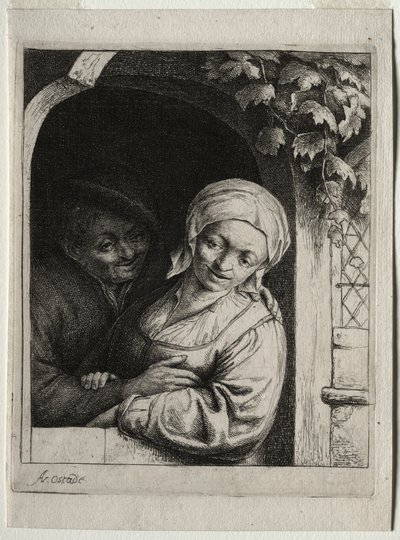 Romans wiejskiej tkliwości. autorstwa Adriaen Jansz. van Ostade
