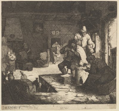Palacze w Karczmie, 1610-85. autorstwa Adriaen Jansz. van Ostade