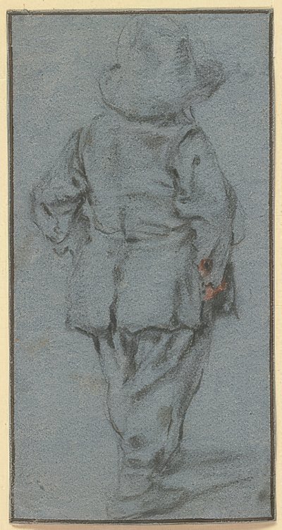 Stojący chłopiec od tyłu autorstwa Adriaen Jansz. van Ostade
