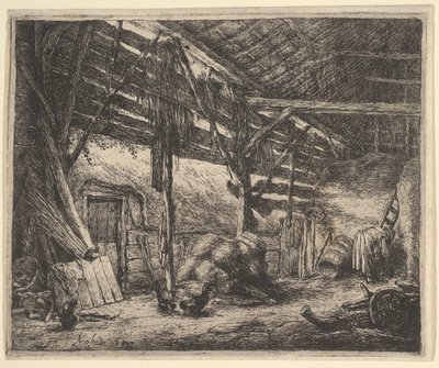 Stodoła, 1647. autorstwa Adriaen Jansz. van Ostade