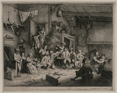 Taniec w karczmie, 1652. autorstwa Adriaen Jansz. van Ostade