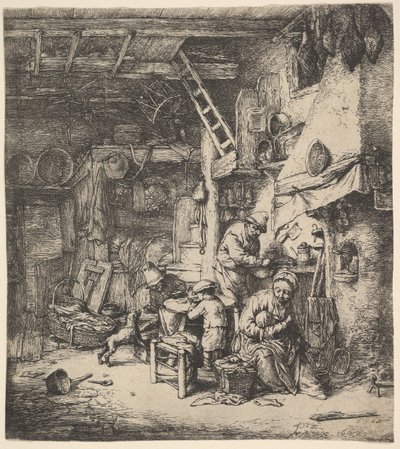 Rodzina, 1647. autorstwa Adriaen Jansz. van Ostade