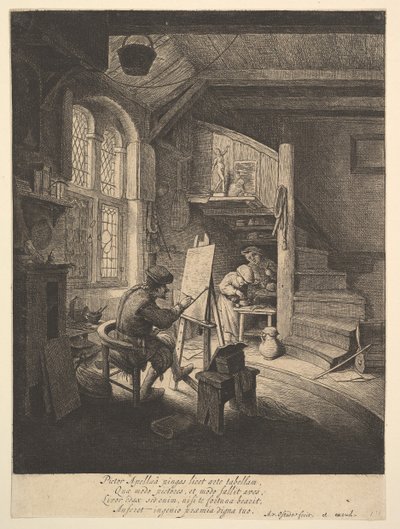 Malarz, 1610-85. autorstwa Adriaen Jansz. van Ostade