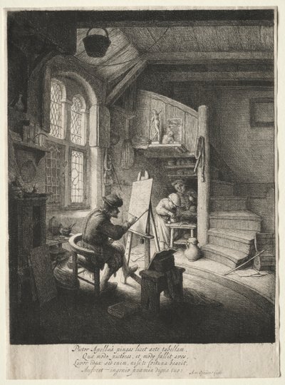 Pracownia Malarstwa. autorstwa Adriaen Jansz. van Ostade