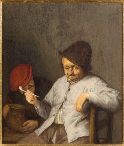 Palacz i pijący, ok. 1650 r. autorstwa Adriaen Jansz. van Ostade