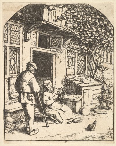 Nawijacz, 1610-85. autorstwa Adriaen Jansz. van Ostade