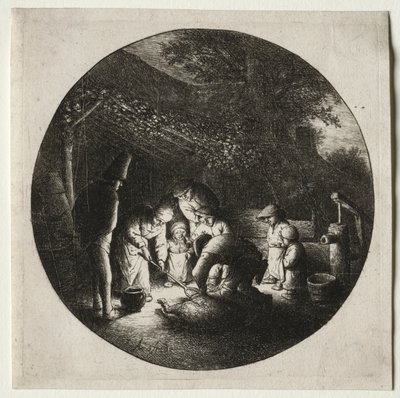 Świniobójcy. autorstwa Adriaen Jansz. van Ostade