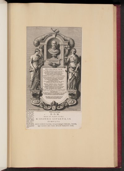 Epitafium Claude Jean Gevaert autorstwa Adriaen Lommelin after Sir Peter Paul Rubens