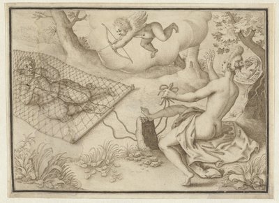 Sieć bitewna autorstwa Adriaen Matham (possibly)