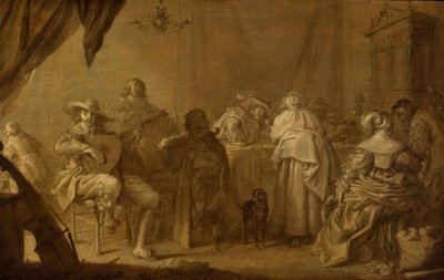 Impreza muzyczna autorstwa Adriaen Pietersz van de Venne