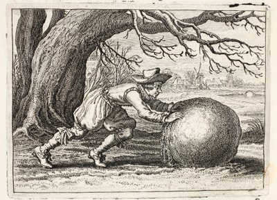 Honor i cnota, ilustracja z "Emblemata of Zinne-werk" Johannesa de Brune (1589-1658), Jan Jacobs Schipper, Amsterdam, 1661. autorstwa Adriaen Pietersz van de Venne