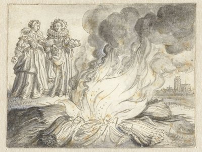 „Namiętność jest ogniem z niczego prócz słomy” autorstwa Adriaen Pietersz van de Venne