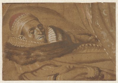 Książę Maurits of Orange na łożu śmierci autorstwa Adriaen Pietersz van de Venne