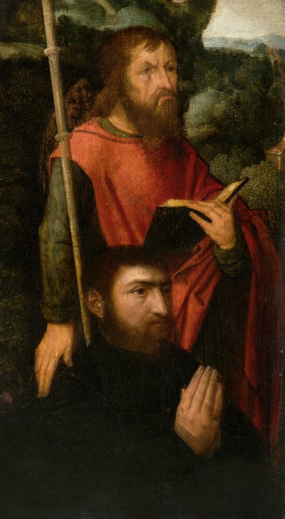 Męski święty z dawcą autorstwa Adriaen circle of Ysenbrandt