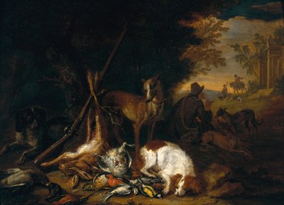 Łowca ze swoimi psami autorstwa Adriaen de Gryef