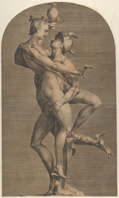 Psyche uprowadzające rtęć, ca. 1620. autorstwa Adriaen de Vries