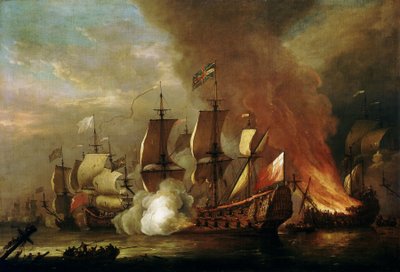 Akcja angielskiej sukcesji, koniec XVII wieku (olej na płótnie) autorstwa Adriaen van Diest