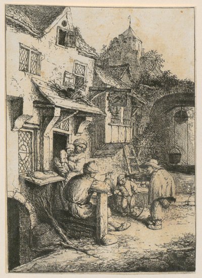 Garbaty skrzypek autorstwa Adriaen van Ostade