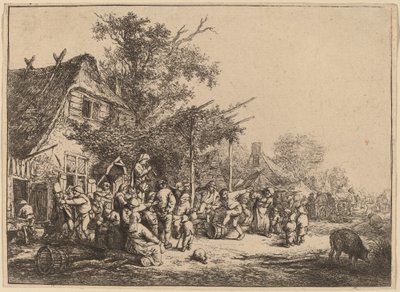 Tańcz pod kratą autorstwa Adriaen van Ostade