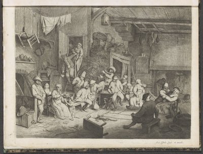 Taniec w karczmie autorstwa Adriaen van Ostade
