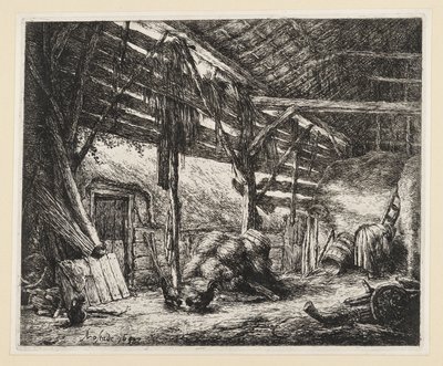Stodoła autorstwa Adriaen van Ostade