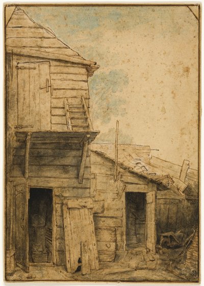 Podwórze autorstwa Adriaen van Ostade