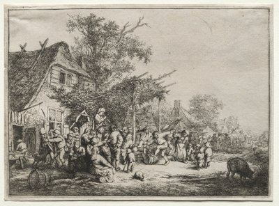 Festiwal pod kratą autorstwa Adriaen van Ostade
