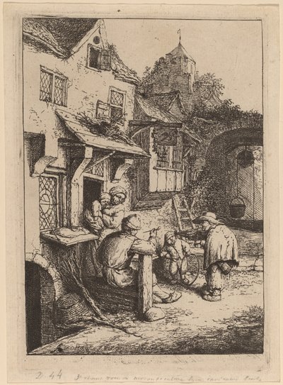 garbaty skrzypek autorstwa Adriaen van Ostade