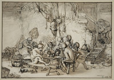 Wnętrze karczmy autorstwa Adriaen van Ostade