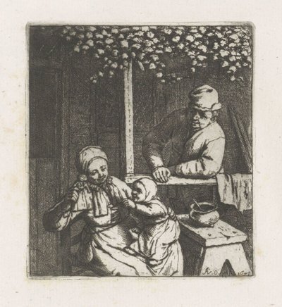 Dziecko sięgające po lalkę autorstwa Adriaen van Ostade