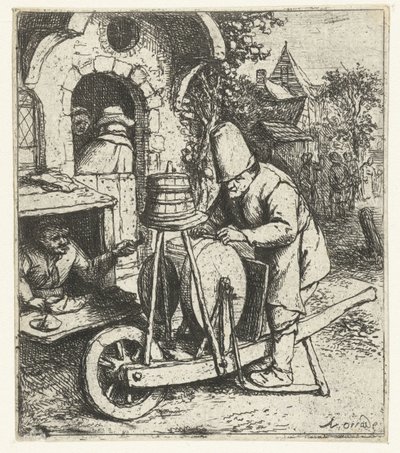 Ostrzałka do noży w pracy u szewca Ostrzałka do noży autorstwa Adriaen van Ostade