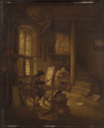 Malarz w swojej pracowni autorstwa Adriaen van Ostade