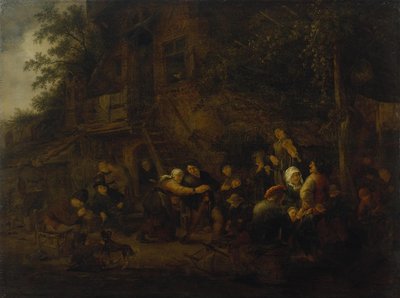 Wiejska uczta autorstwa Adriaen van Ostade