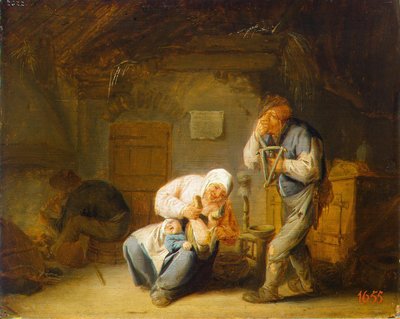 Zmysł węchu autorstwa Adriaen van Ostade