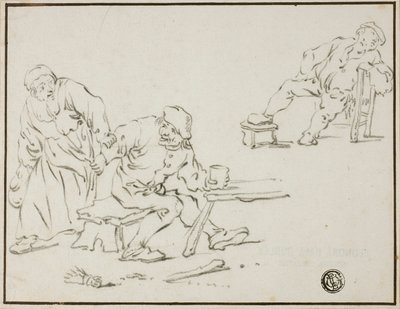 Scena tawerny autorstwa Adriaen van Ostade