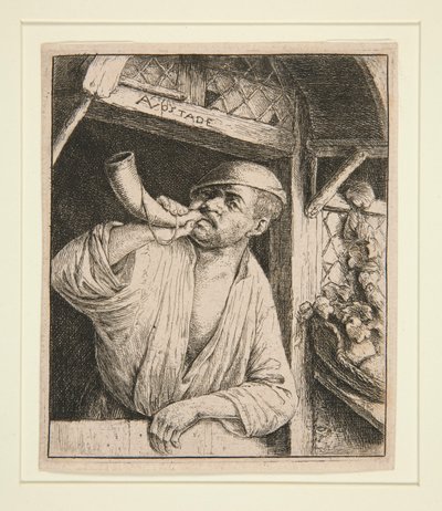 Piekarz grający w trąbkę autorstwa Adriaen van Ostade