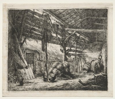 Stodoła autorstwa Adriaen van Ostade