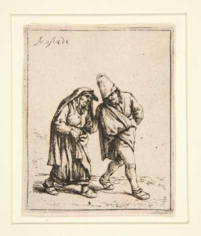 Para spacerująca autorstwa Adriaen van Ostade