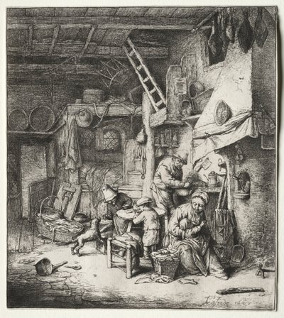 Rodzina autorstwa Adriaen van Ostade