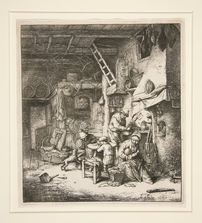 Rodzina autorstwa Adriaen van Ostade