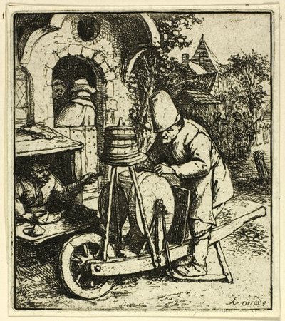 Szlifierz autorstwa Adriaen van Ostade