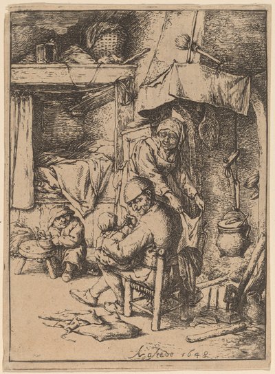 Pater Familias autorstwa Adriaen van Ostade
