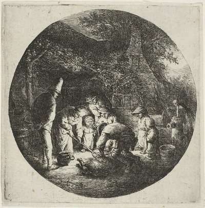 The Pigkillers autorstwa Adriaen van Ostade