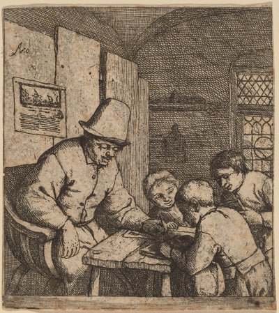 Nauczyciel autorstwa Adriaen van Ostade