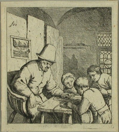 Nauczyciel autorstwa Adriaen van Ostade