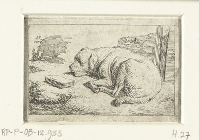 śpiący Pies autorstwa Adriaen van de Velde