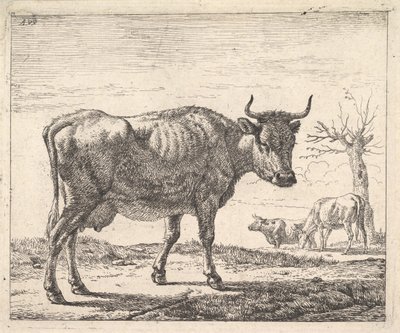 Trzy krowy. autorstwa Adriaen van de Velde