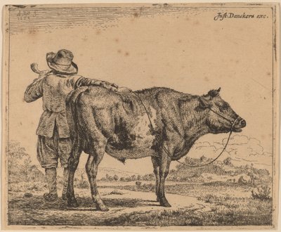 Młody pasterz z bykiem autorstwa Adriaen van de Velde
