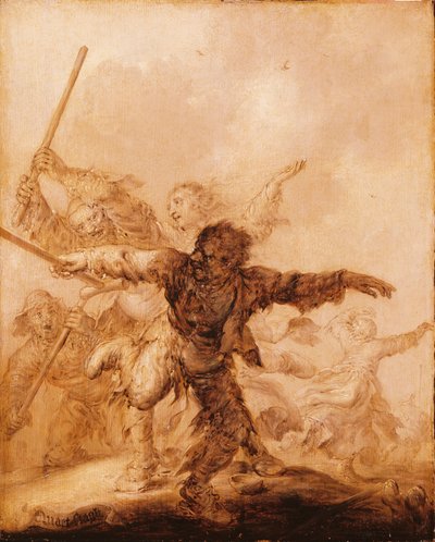 Angry Blows autorstwa Adriaen van de Venne